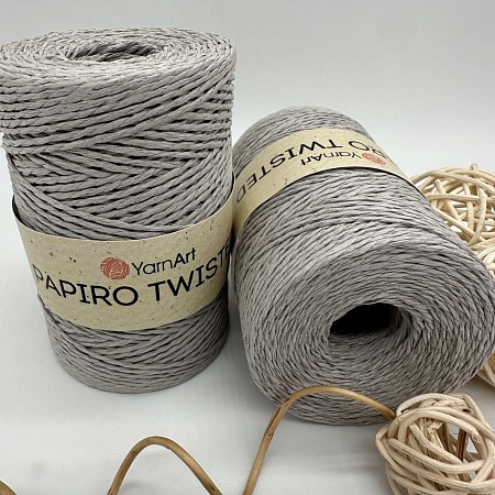 Пряжа Пряжа для вязания рафия крученая Papiro Twisted 1301