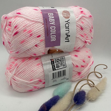 Пряжа Yarn Art Baby color (бэби) 5113 бл розовый
