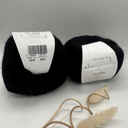 Пряжа Lana Gatto Class 5235 черный