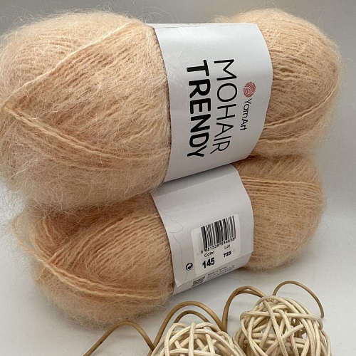 Пряжа Mohair trendy 145 песочный