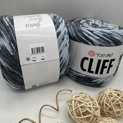 Пряжа Cliff 8304 серо - голубой