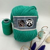 Пряжа Норка (синяя этикетка) menca 871 зеленая бирюза