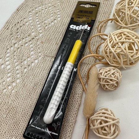 Крючки для вязания Крючок, вязальный с пластиковой ручкой №2.5 15 см