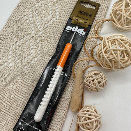 Крючки для вязания Крючок, вязальный с пластиковой ручкой № 3.0 15 см