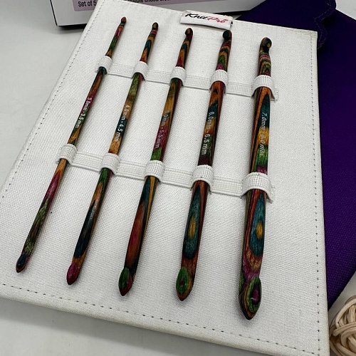 Аксессуары для вязания 20669 Набор двухсторонних деревянных крючков KnitPro Symfonie