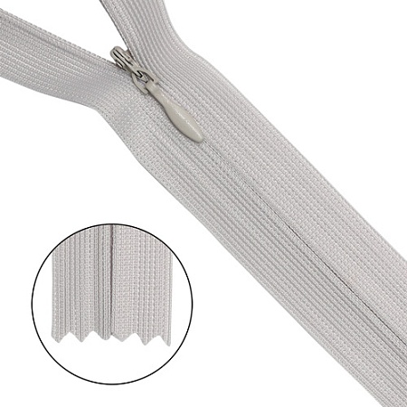 Принадлежности для шитья и рукоделия Молния пот. Т3 - 20 см (154 бледно-серый)