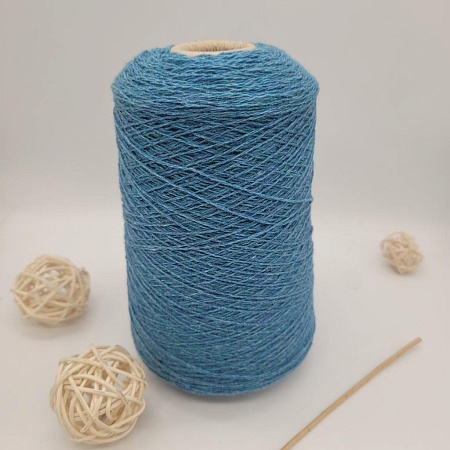 Пряжа в бобинах Millefili синяя бирюза