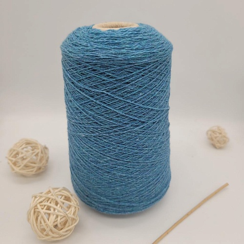 Пряжа в бобинах Millefili синяя бирюза