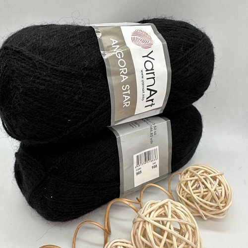 Пряжа Angora Star 585 черный