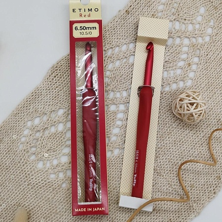 Крючки для вязания Крючок с ручкой ETIMO Red 6,5мм