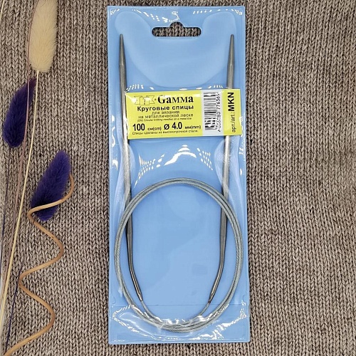 Спицы для вязания Спицы GAMMA MKN круговые металл N 4.0 100СМ