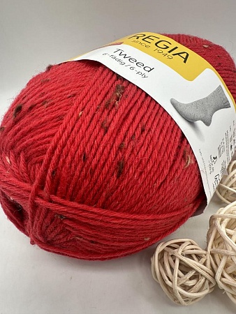 Пряжа Regia Tweed 6-fadig 00030 томатный твид