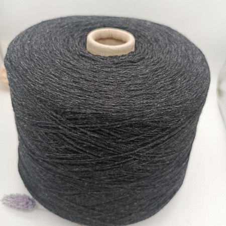 Пряжа в бобинах Himalaya як, шелк. Цвет темно серый графит. Цена указана за 10гр