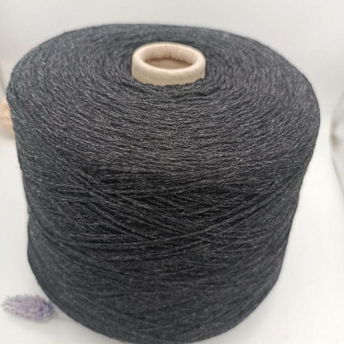 Пряжа в бобинах Himalaya як, шелк. Цвет темно серый графит. Цена указана за 10гр
