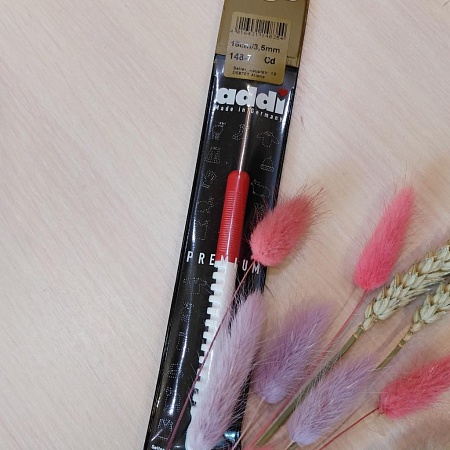 Крючки для вязания Крючок, вязальный с пластиковой ручкой, №3,5, 15 см