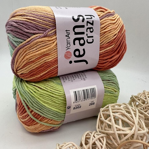 Пряжа Jeans Crazy 8202