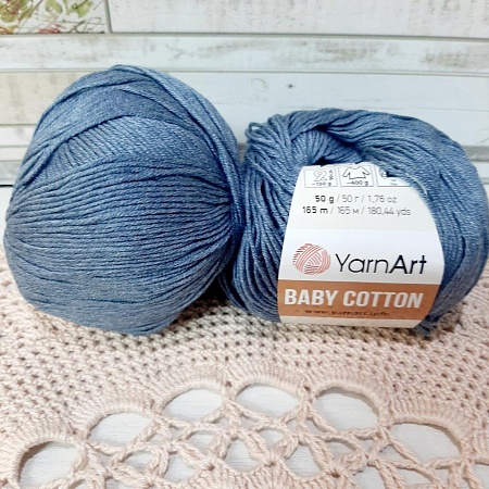 Пряжа YA Baby Cotton 453 джинс