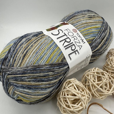 Пряжа Yarn Art Forza Stripe 2807