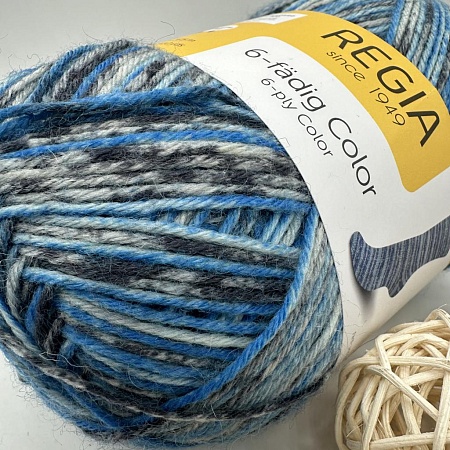 Пряжа Regia 6 - fadig Color 06051