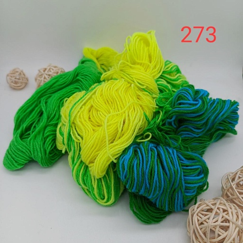 Пряжа в бобинах Arcobaleno (аркобалено) мини №273