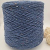 Пряжа в бобинах TweedWool синий