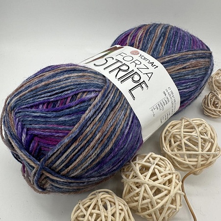 Пряжа Yarn Art Forza Stripe 2809