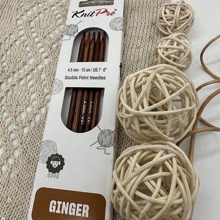 Спицы для вязания Ginger спицы чулочные 4,5 мм 15 см