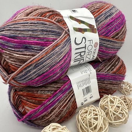 Пряжа Yarn Art Forza Stripe 2802