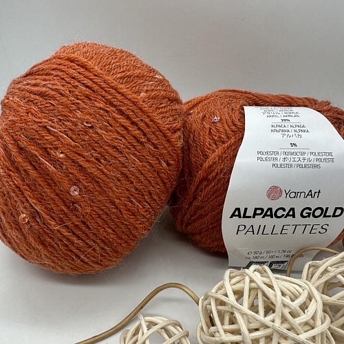 Пряжа Alpaca Gold Paillettes 9312