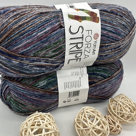 Пряжа Yarn Art Forza Stripe 2801
