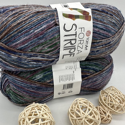 Пряжа Yarn Art Forza Stripe 2801