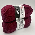 Пряжа Style 676 бордо