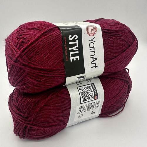 Пряжа Style 676 бордо