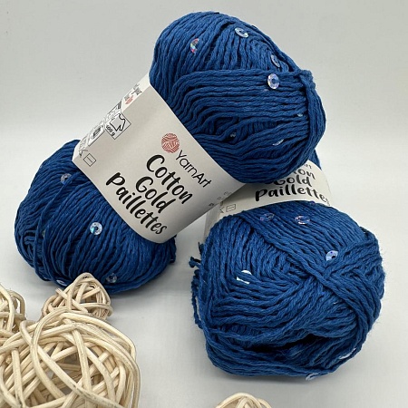 Пряжа Cotton Gold Pailletes 7111