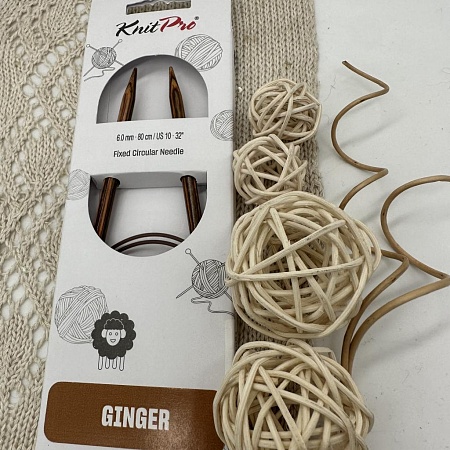 Спицы для вязания Ginger спицы круговые 6,0мм 80 см