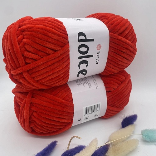 Пряжа Dolce 748 КРАСНЫЙ