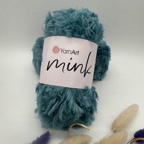 Пряжа Mink 349 тем зеленая бирюза