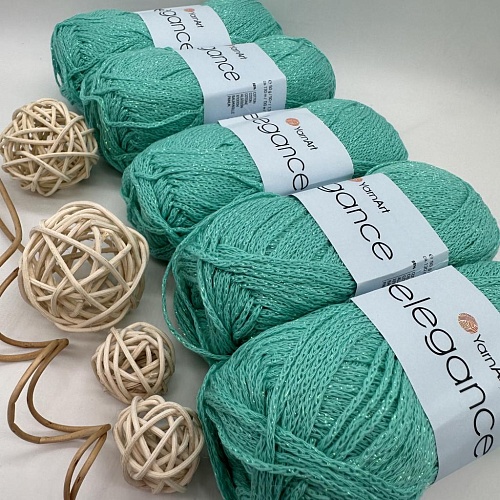Пряжа Elegance 115 темная мята