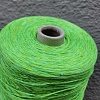 Пряжа в бобинах Lino 3800 с пайетками лайм. Цена за 10гр