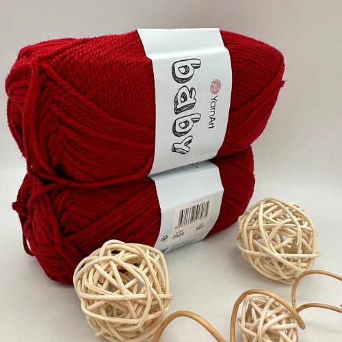 Пряжа Yarn Art Baby (бэби) 3024 вишня
