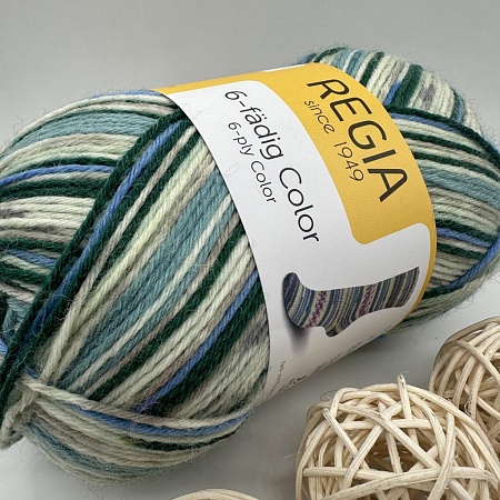 Пряжа Regia 6 - fadig Color 06049