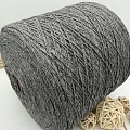 Пряжа в бобинах Supremo (кашемир+шелк), темно-серый меланж Цена за 10 гр