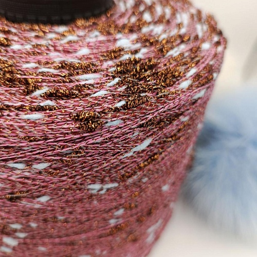 Пряжа в бобинах Шишибрики &amp;quot;Красный апельсин&amp;quot;