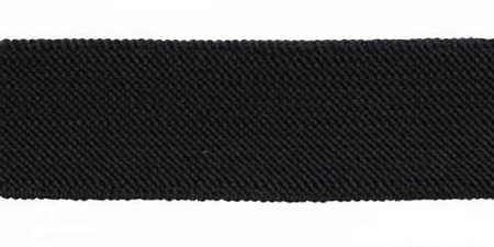 Тесьма 3030 эластичная для подтяжек 30мм (черный), цена за 10 см