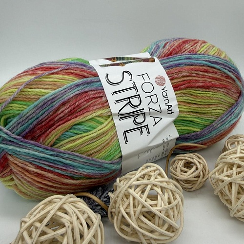 Пряжа Yarn Art Forza Stripe 2810