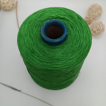 Пряжа в бобинах Seta SCHAPE 3333 EMERAT (цвет &quot;сочная зелень&quot;)