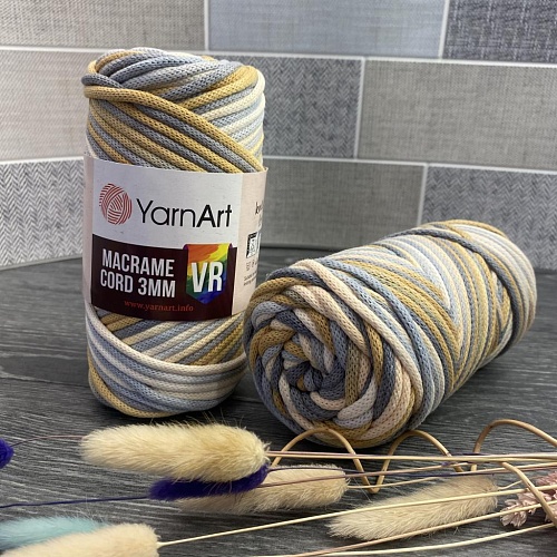 Пряжа Yarn Art Macrame cord 3мм VR 918