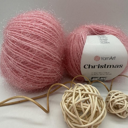 Пряжа YarnArt Christmas 47 пыльно розовый