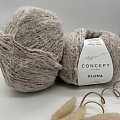 Пряжа Pluma 073 серо бежевый
