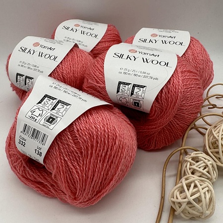 Пряжа Silky Wool 332